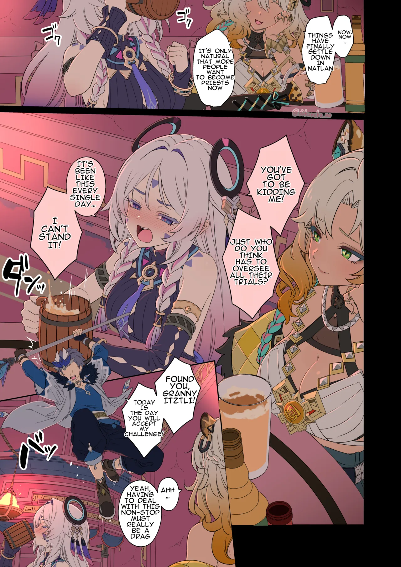 [Dokuneko Noil]Citlali ni Warui Koto o Suru Hanashi (Zenpen) | The Story of Doing Bad Things to Citlali[PART 1] (Genshin Impact) [English] Page 2