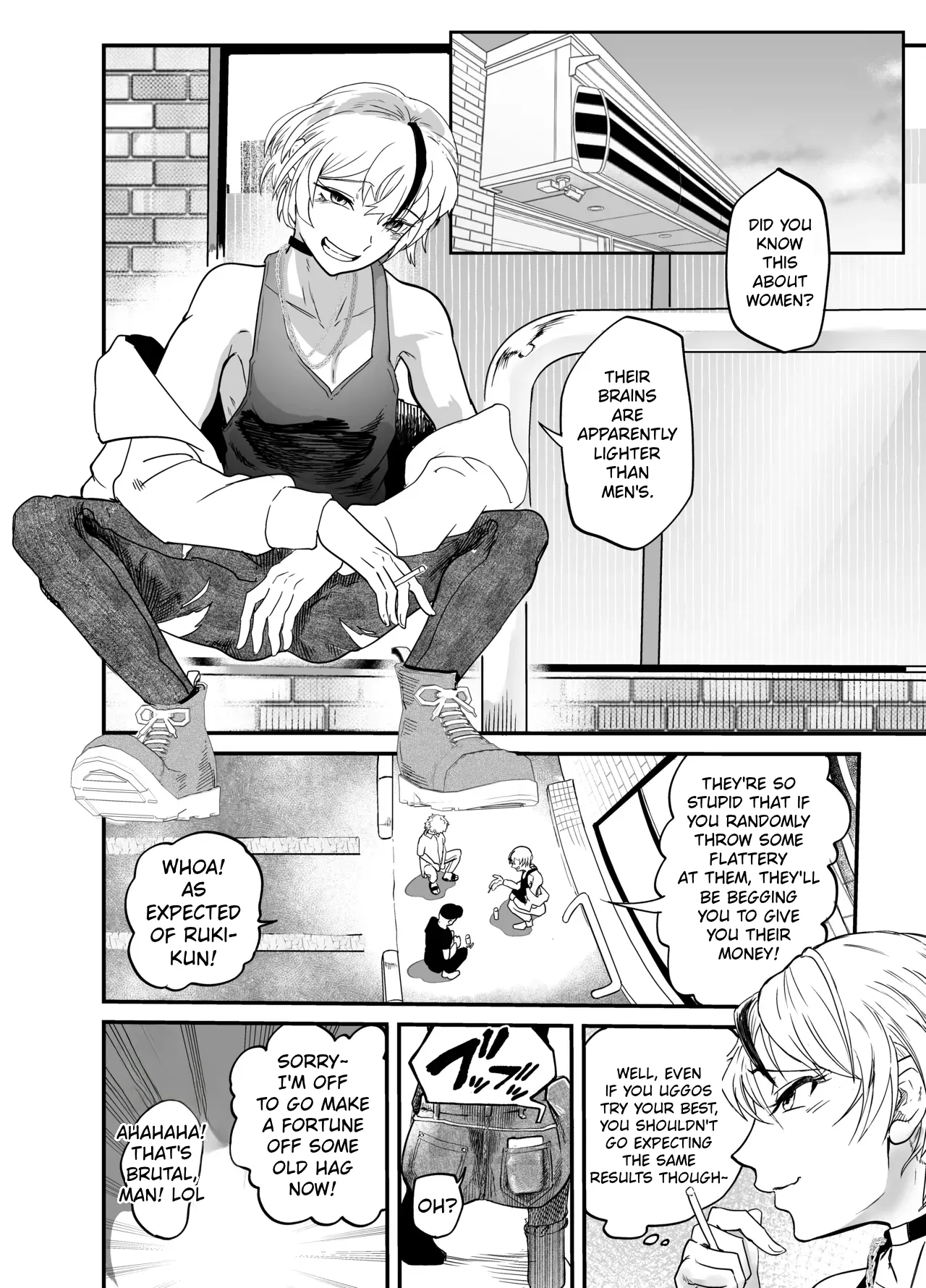 [Entaku Seisouin]Josei Besshi-kun Futanari Haiboku Katei Page 5