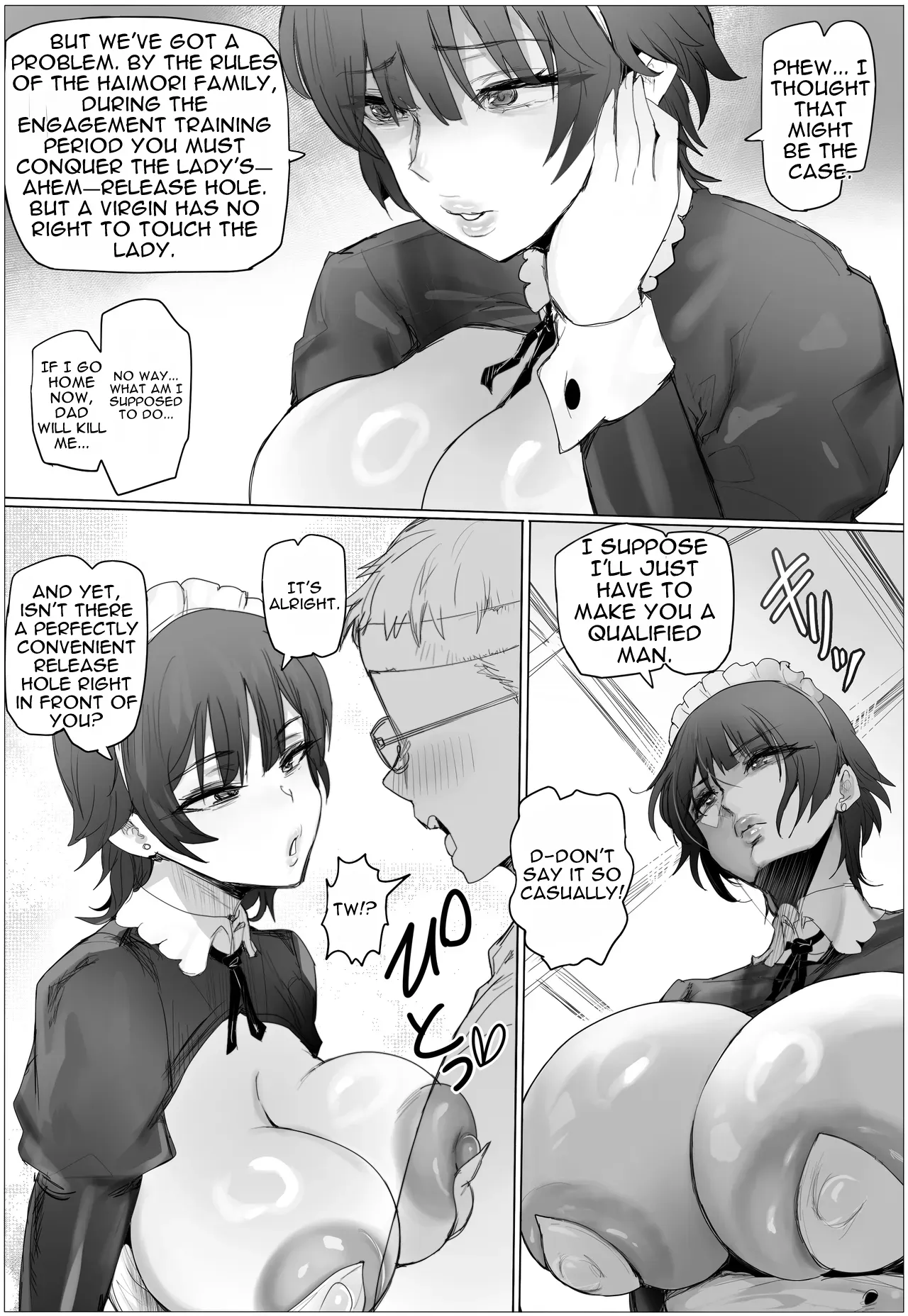 [Puranpuman]If I Practiced Pounding as a Maid, I Could Conquer the Young Lady’s Hole![English] Page 9