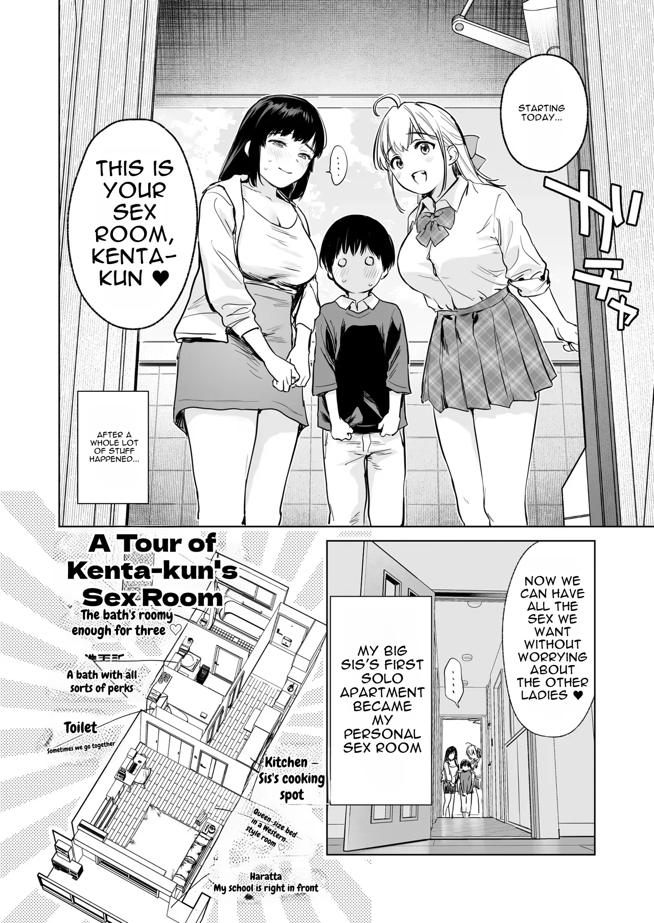 [Amakuchi Syoujo (Umakuchi Shouyu)]A Secret Fap Room ~I Borrow a Fap Room Just for Me From My Beautiful JK/JD Cousin Sisters~[Digital] [English] Page 5