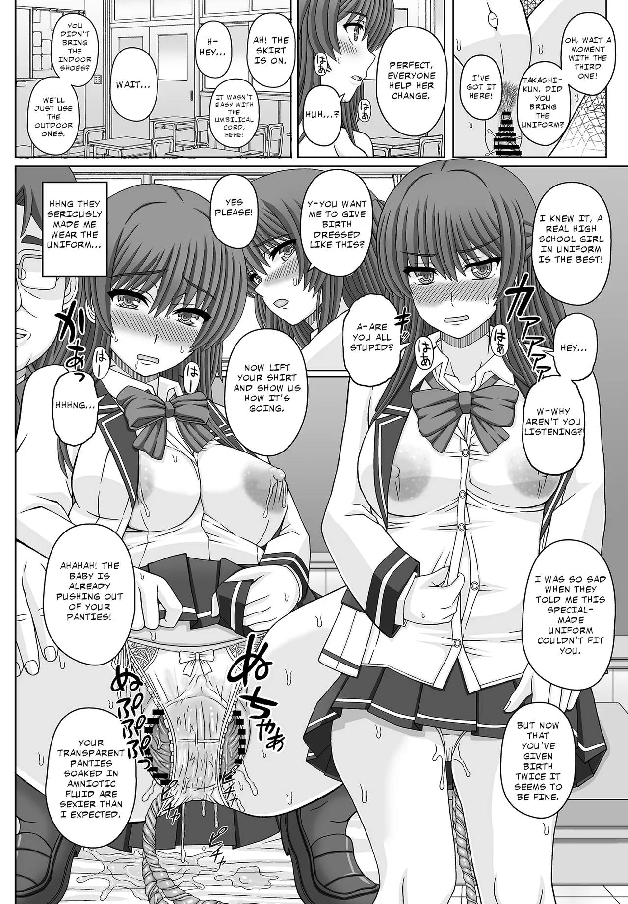 [Shiawase Kyouwakoku (Shiawase no Katachi)]Iinchou wa Class no Ninshin Pet 4[English] Page 41