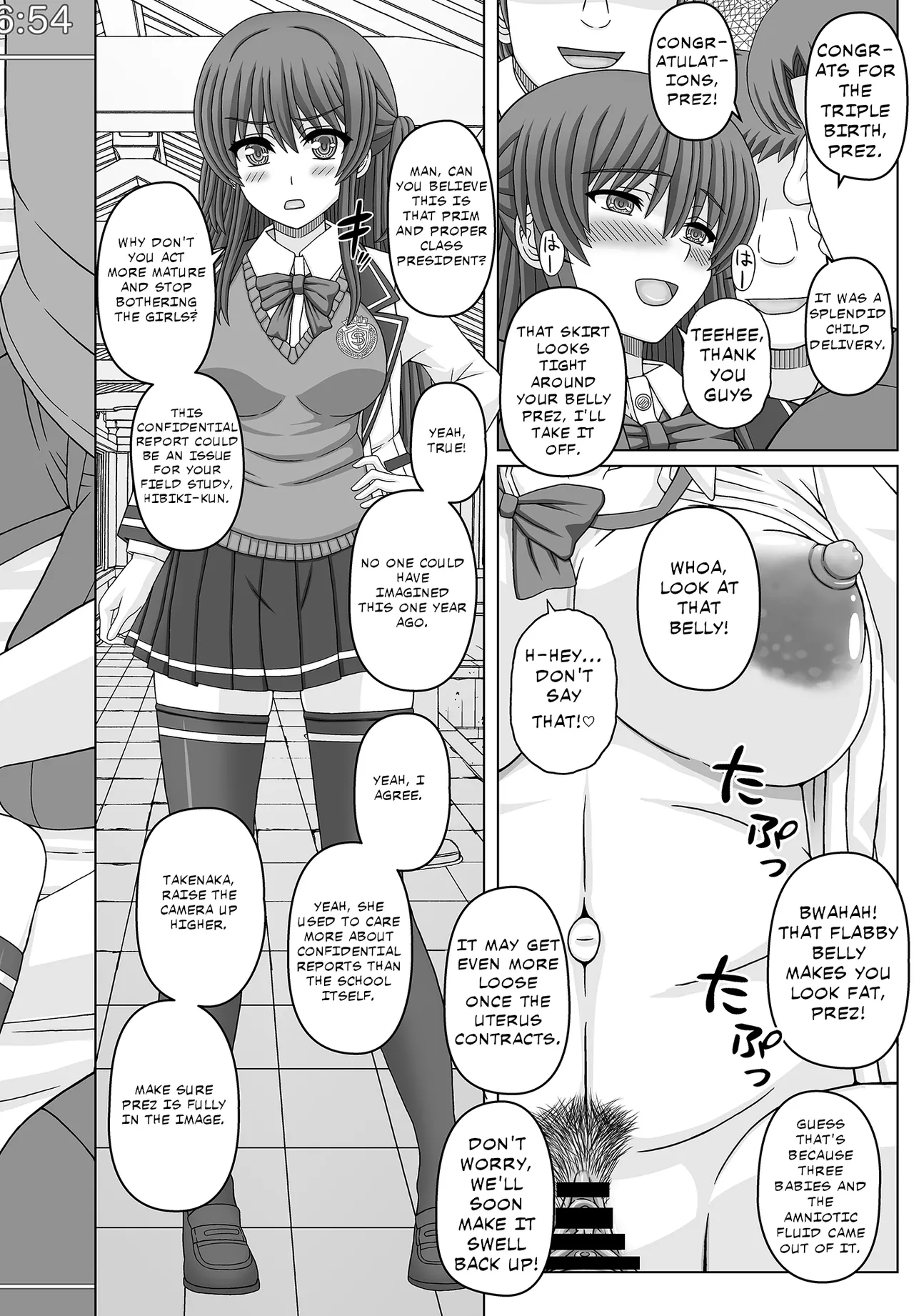 [Shiawase Kyouwakoku (Shiawase no Katachi)]Iinchou wa Class no Ninshin Pet 4[English] Page 49