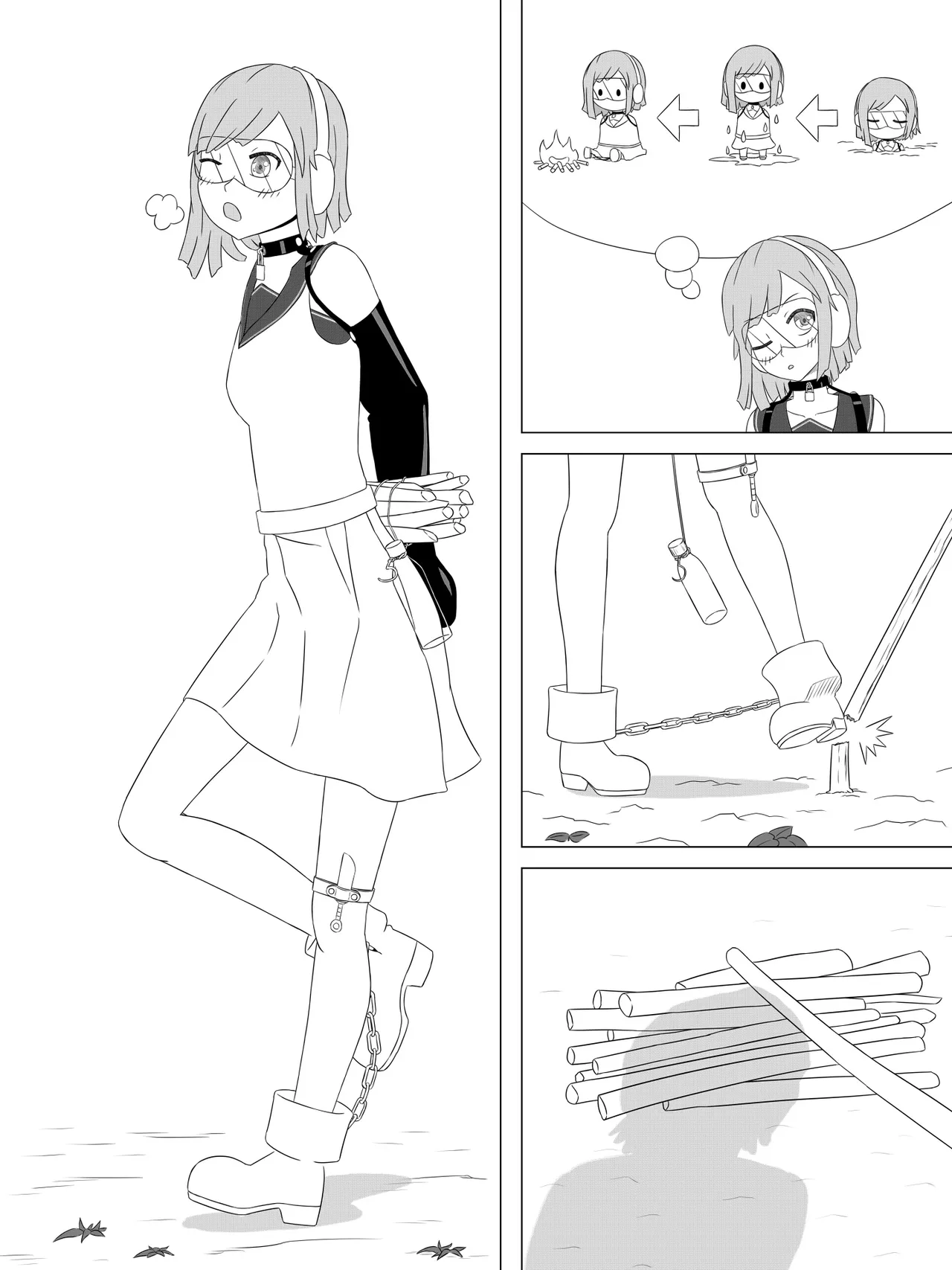 [abidow]拘束とサバイバル II Page 44