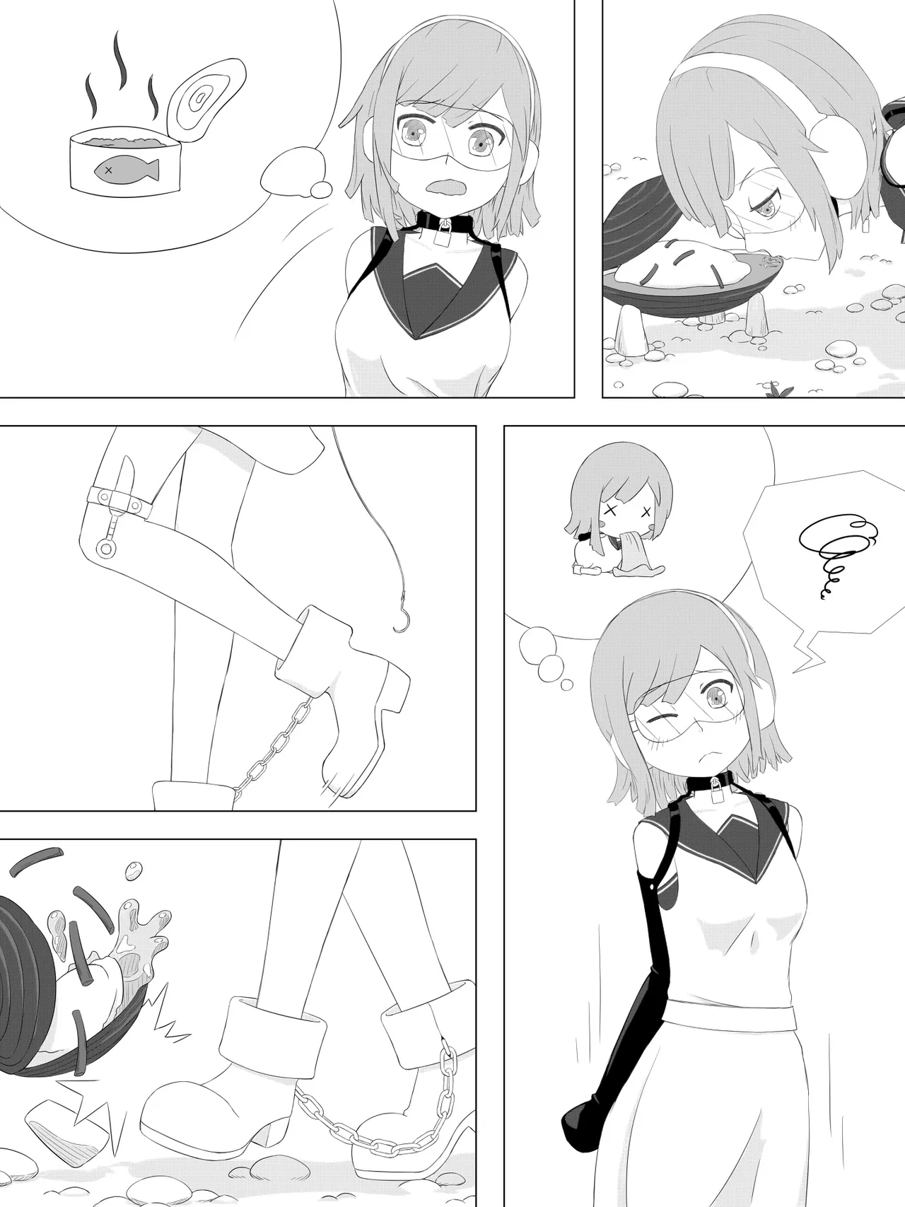 [abidow]拘束とサバイバル II Page 55