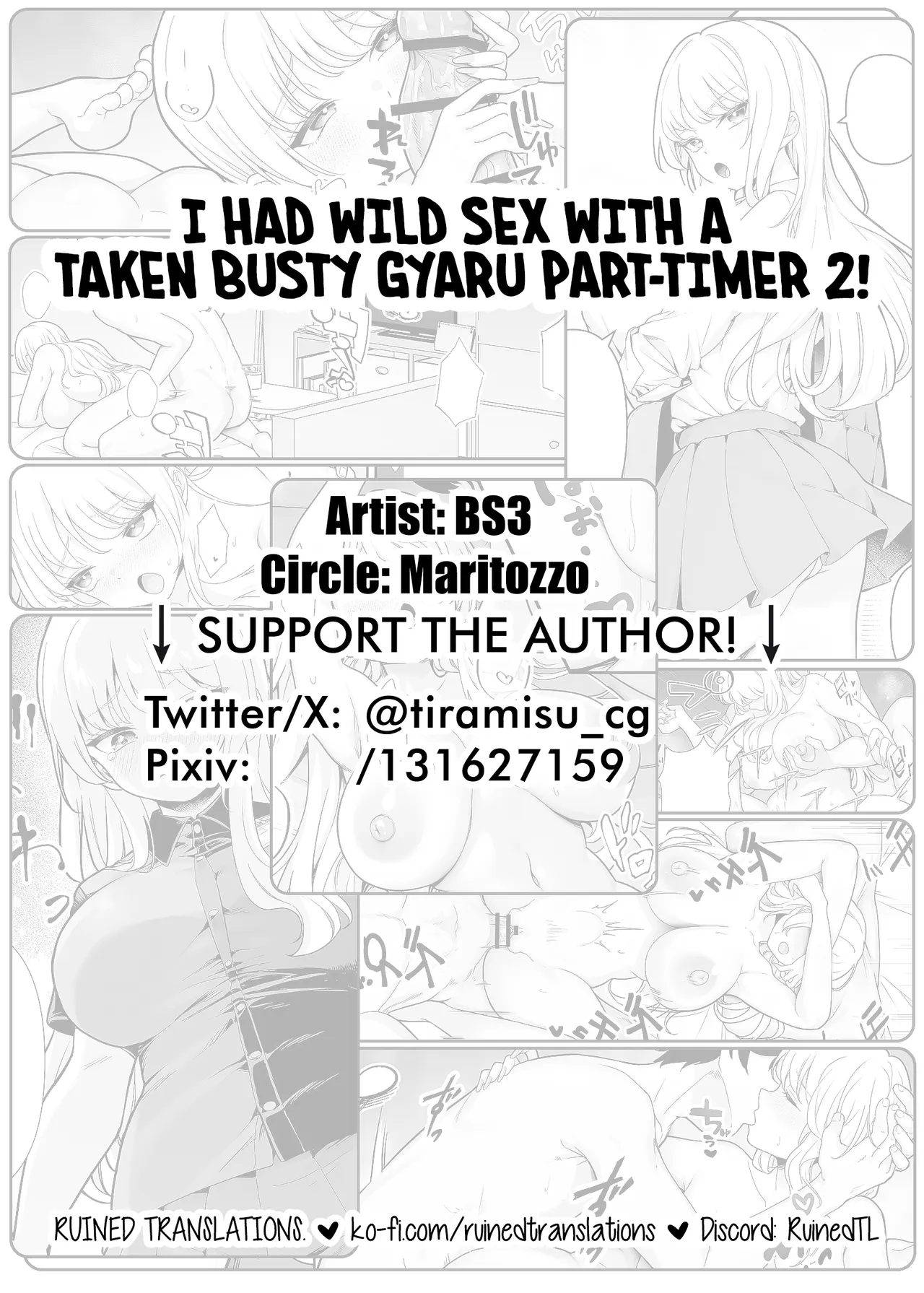 [Maritozzo (BS3)]Kareshi Mochi Kyonyuu Beit Gal to Mechakucha Sex shita Hanashi 2 | I Had Wild Sex with a Taken Busty Gyaru Part-Timer! 2[English] [RuinedTL] Page 53
