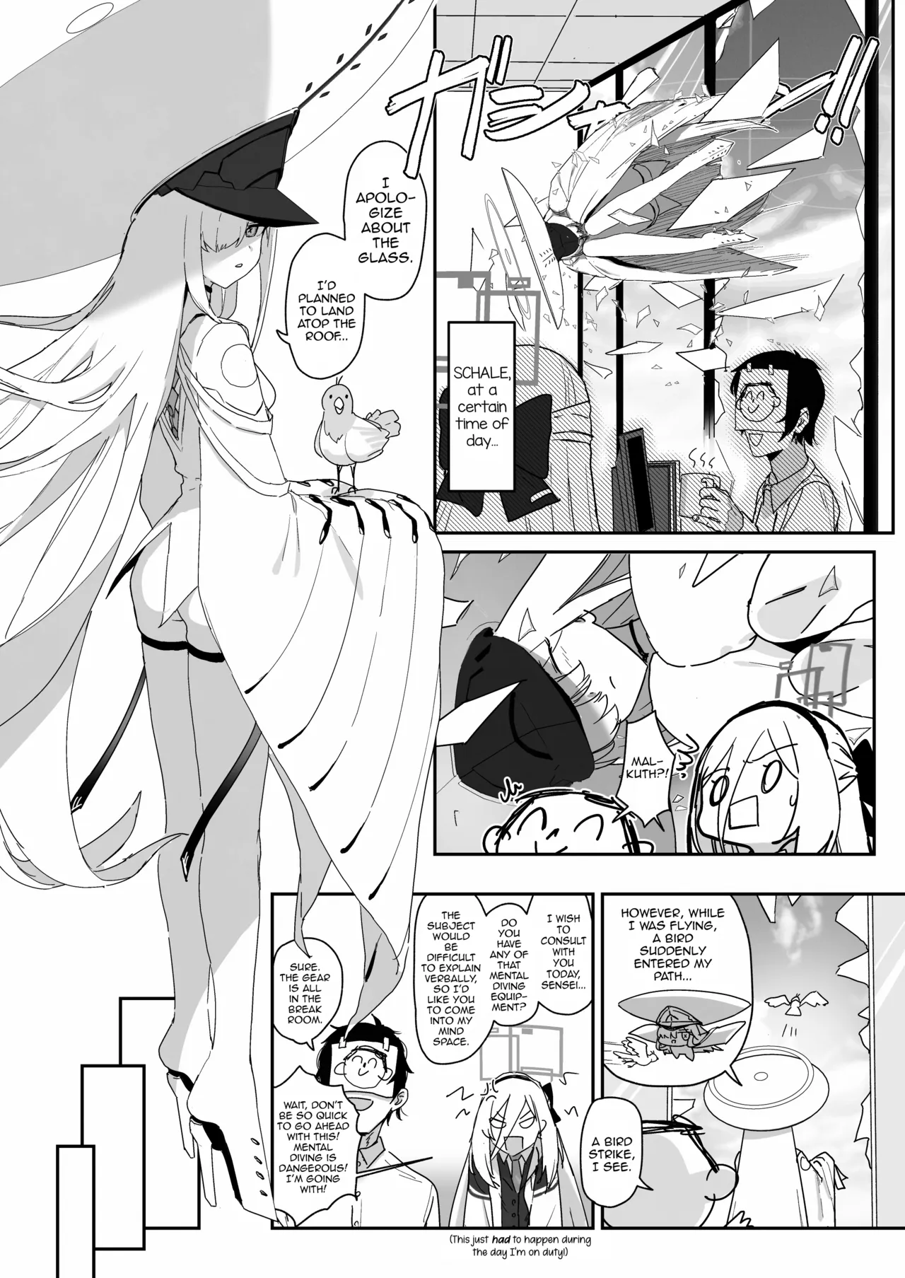 [Yoridori Midori (Akashiro Kiiro)]Imadoki no Kikai Ningyou wa Aijou ga Fusoku Shiteimasu. | Mechanical Humanoids Nowadays Are Lacking Love.(Blue Archive) [English] [mysterymeat3] [Digital] Page 2