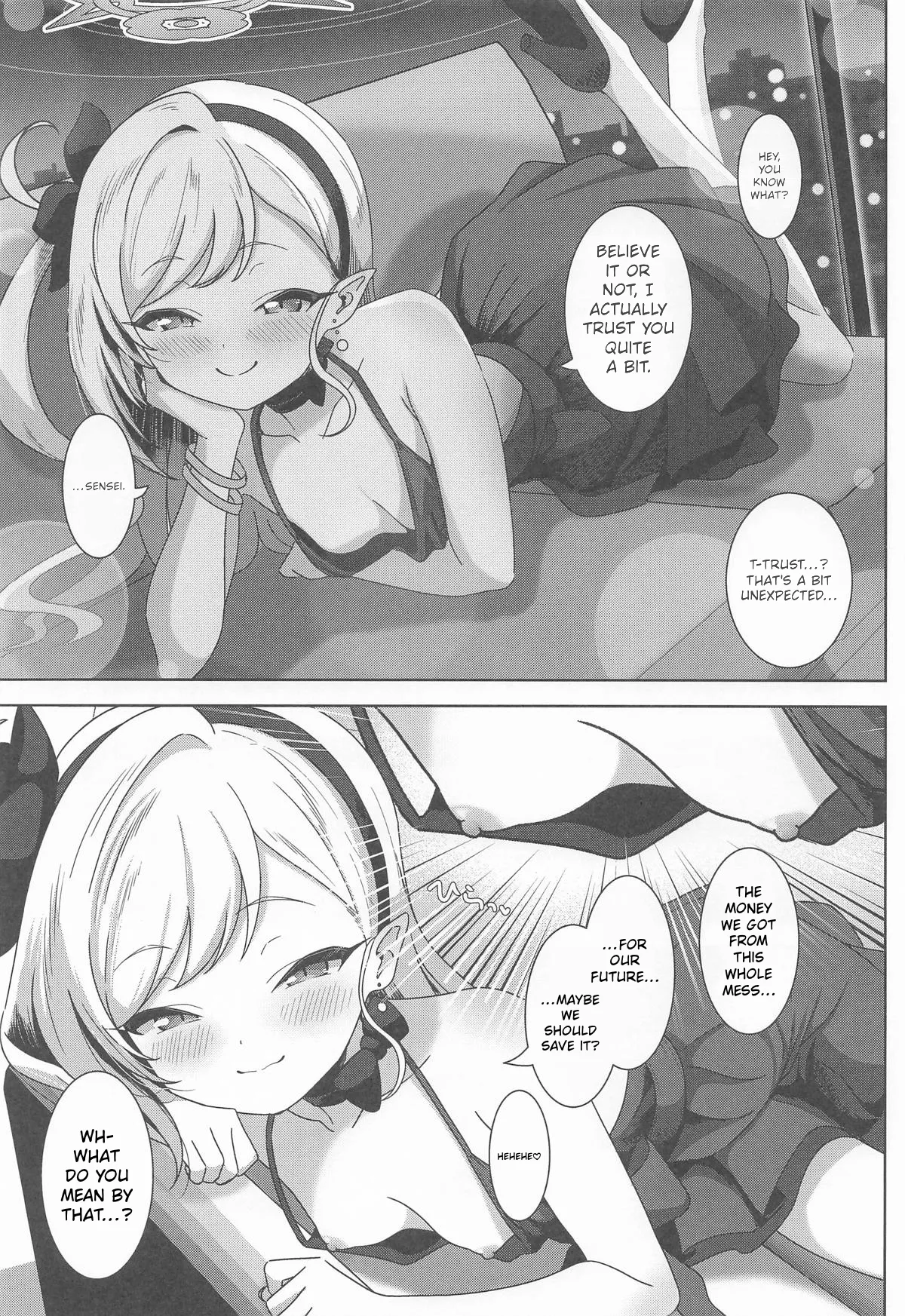 (C108) [Puni Milk (HinnNya)]Mutsuki to Yokubou no Mama ni - MOONLIT TEMPTATION | Surrender to Desire with Mutsuki -MOONLIT TEMPTATION-(Blue Archive) [English] [Gehenna Demon Summoning Scans] Page 4