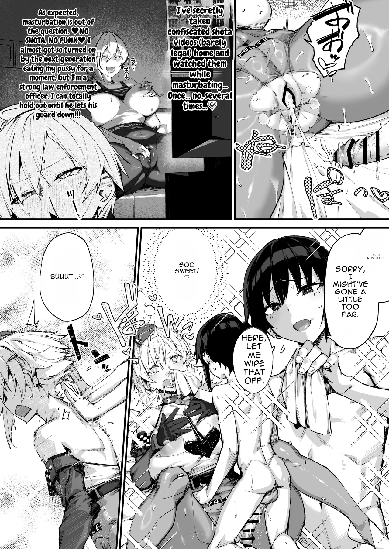 [Kanzeu Bugyo (Kanzeu)]SHOTA ❤ ONE POLICE 24JI !! MITCHAKU 《 The Story of How the Amazing Thicc Detective Is Pleasure-Trained by a Pretty Shota 》[Digital] [English] Page 35
