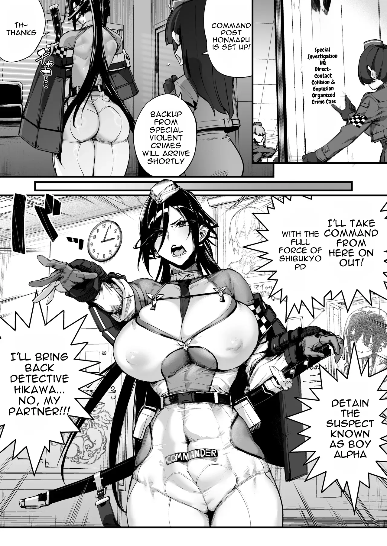 [Kanzeu Bugyo (Kanzeu)]SHOTA ❤ ONE POLICE 24JI !! MITCHAKU 《 The Story of How the Amazing Thicc Detective Is Pleasure-Trained by a Pretty Shota 》[Digital] [English] Page 56