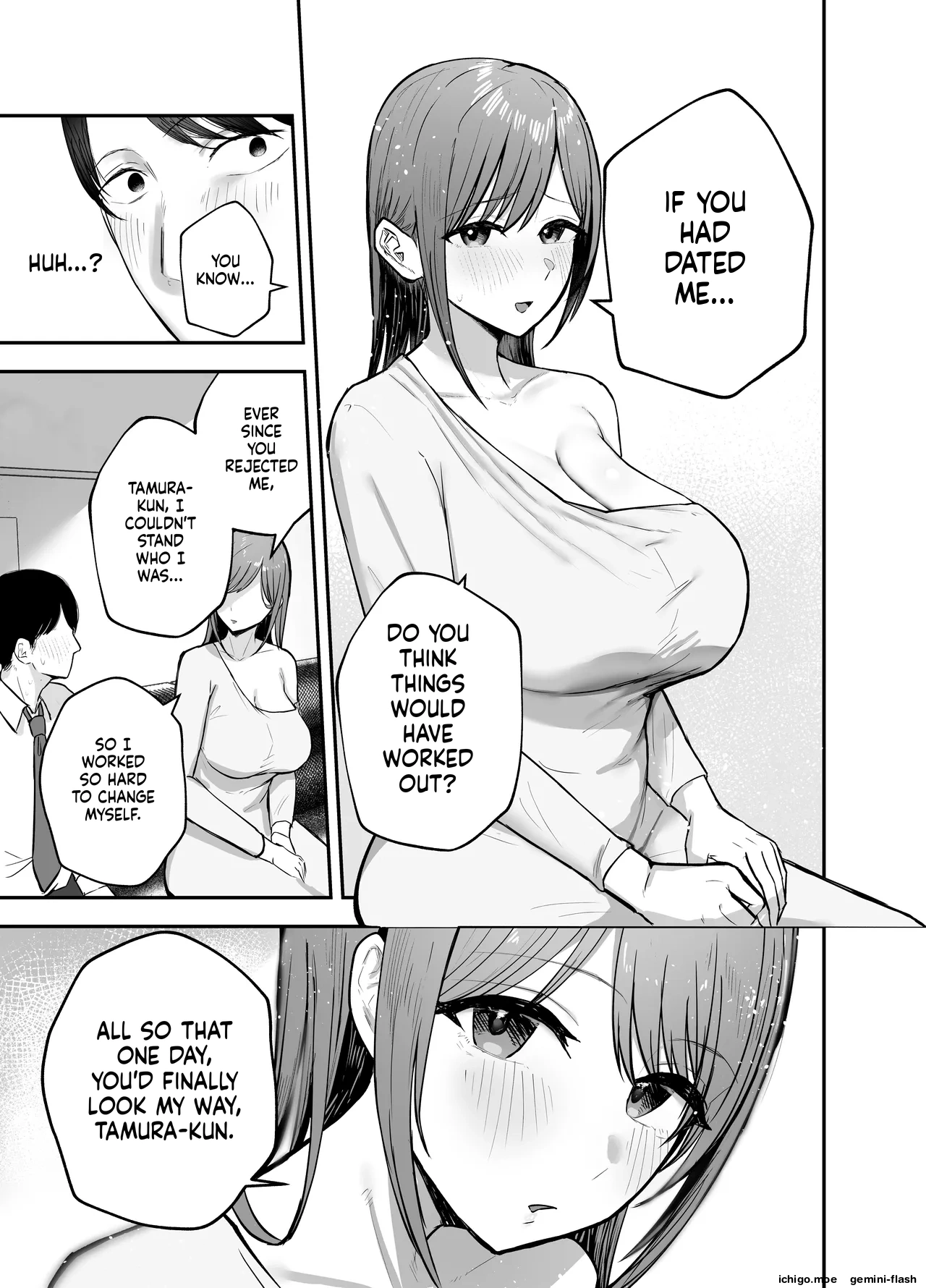 [Baketsu Purin]"Omae ga Futta InCha Onna, Ima ja Followers Hyakuman-nin Goe no Bakunyuu Gravure Idol dazo? w" —Kanojo no Iru Ore o Muchimuchi Bakunyuu Body de Yuuwaku shite kite Gyaku NTR— Page 18