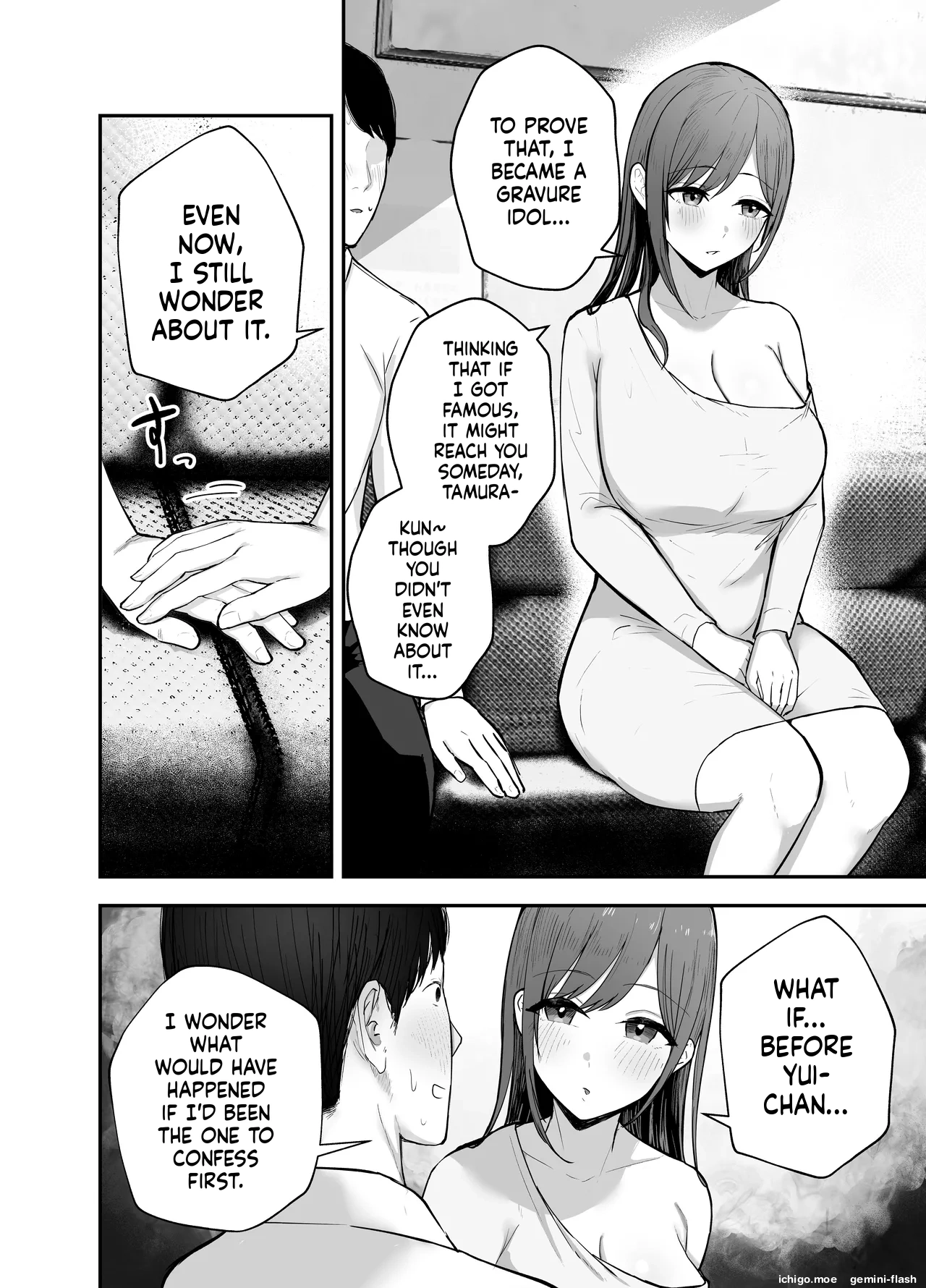 [Baketsu Purin]"Omae ga Futta InCha Onna, Ima ja Followers Hyakuman-nin Goe no Bakunyuu Gravure Idol dazo? w" —Kanojo no Iru Ore o Muchimuchi Bakunyuu Body de Yuuwaku shite kite Gyaku NTR— Page 19