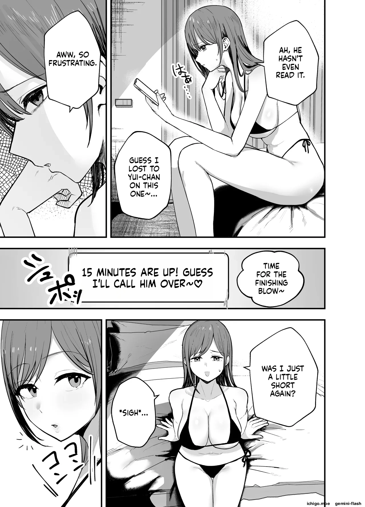 [Baketsu Purin]"Omae ga Futta InCha Onna, Ima ja Followers Hyakuman-nin Goe no Bakunyuu Gravure Idol dazo? w" —Kanojo no Iru Ore o Muchimuchi Bakunyuu Body de Yuuwaku shite kite Gyaku NTR— Page 54