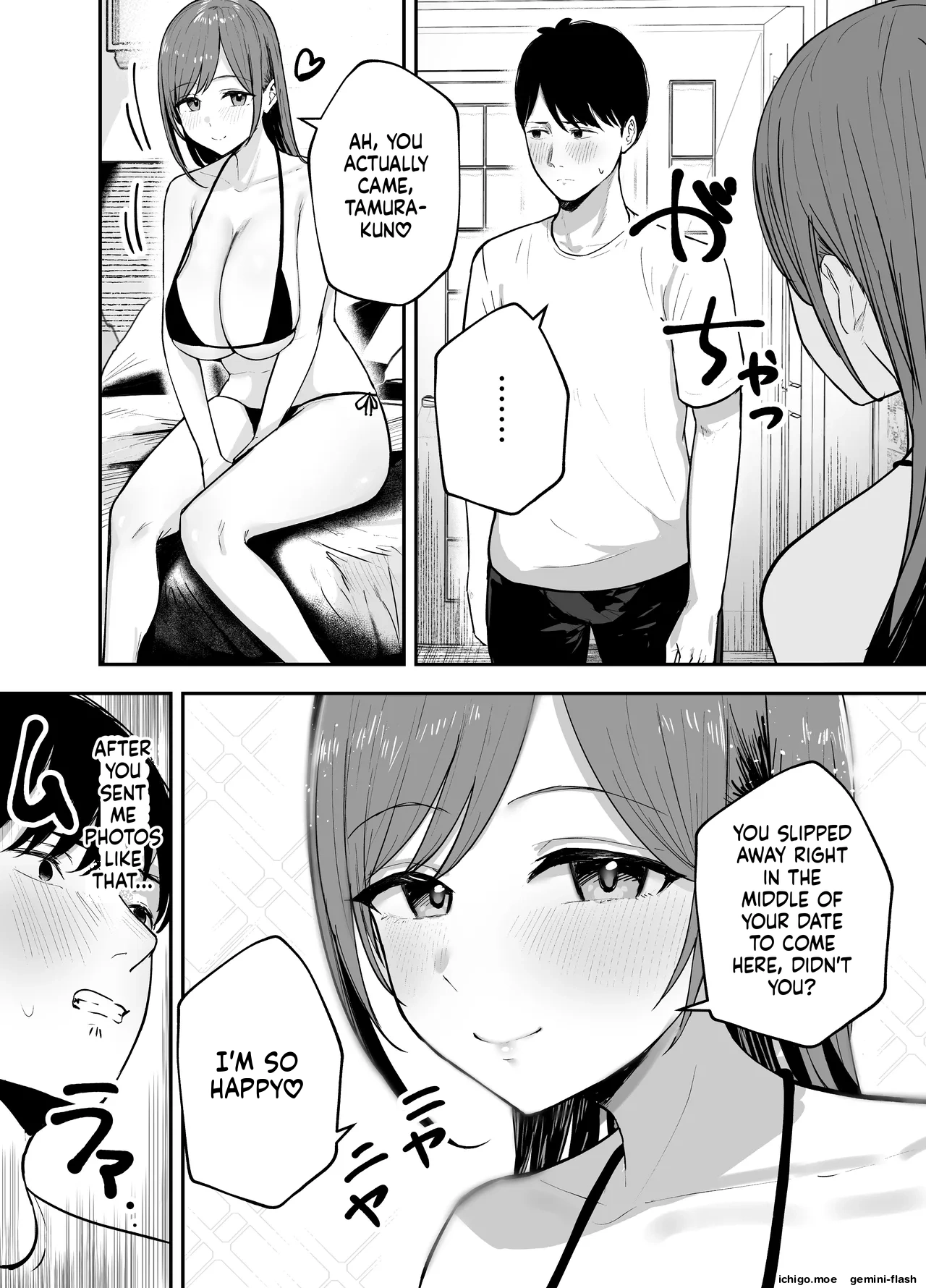 [Baketsu Purin]"Omae ga Futta InCha Onna, Ima ja Followers Hyakuman-nin Goe no Bakunyuu Gravure Idol dazo? w" —Kanojo no Iru Ore o Muchimuchi Bakunyuu Body de Yuuwaku shite kite Gyaku NTR— Page 55
