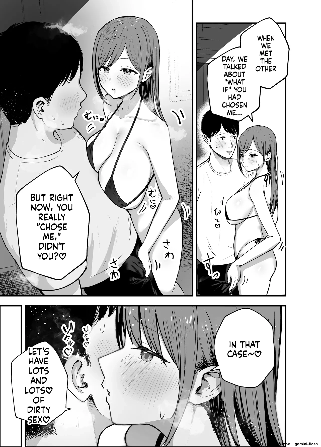 [Baketsu Purin]"Omae ga Futta InCha Onna, Ima ja Followers Hyakuman-nin Goe no Bakunyuu Gravure Idol dazo? w" —Kanojo no Iru Ore o Muchimuchi Bakunyuu Body de Yuuwaku shite kite Gyaku NTR— Page 56