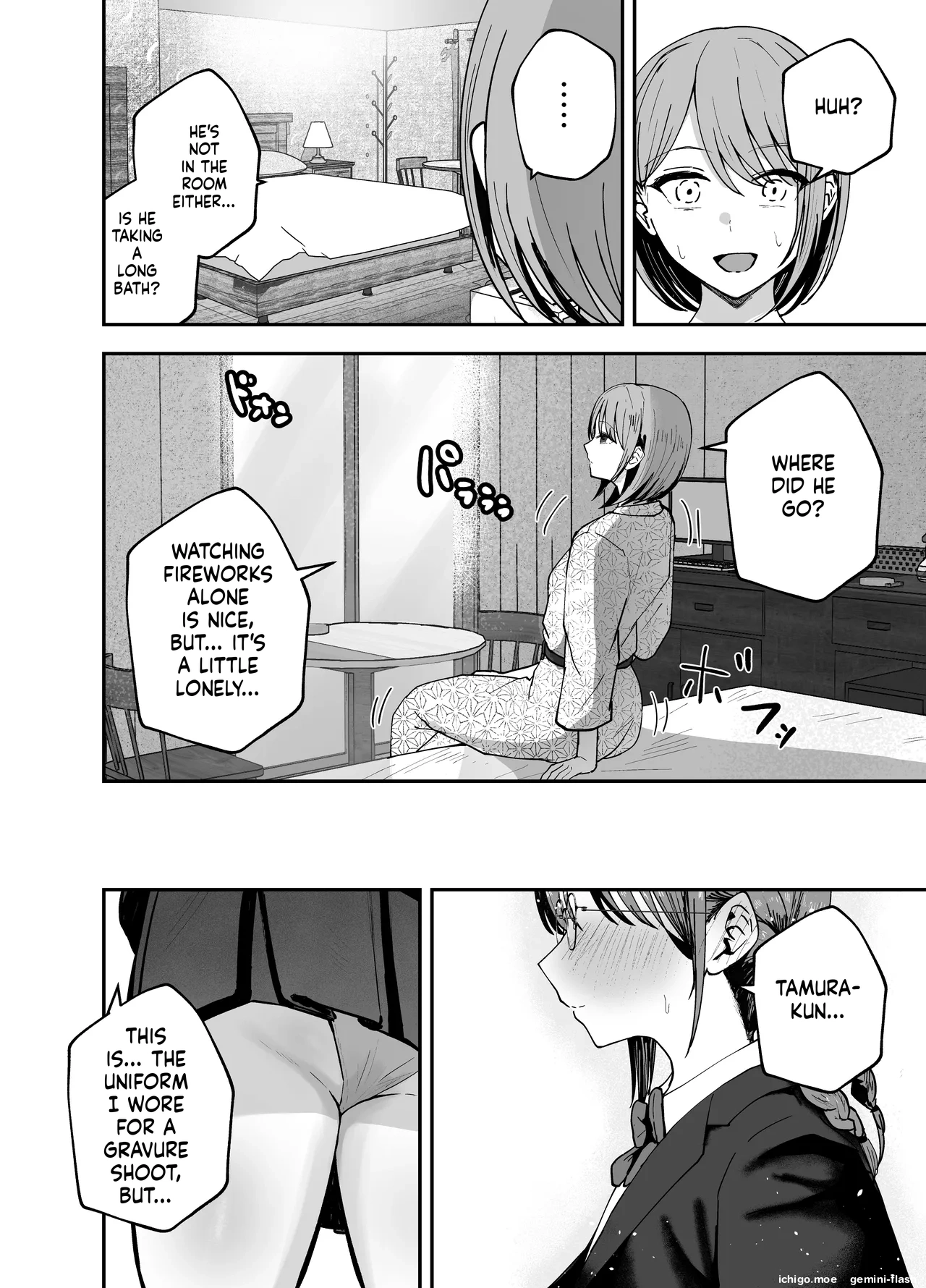 [Baketsu Purin]"Omae ga Futta InCha Onna, Ima ja Followers Hyakuman-nin Goe no Bakunyuu Gravure Idol dazo? w" 2 —Kanojo no Iru Ore o Muchimuchi Bakunyuu Body de Yuuwaku shite kite Gyaku NTR— Page 53