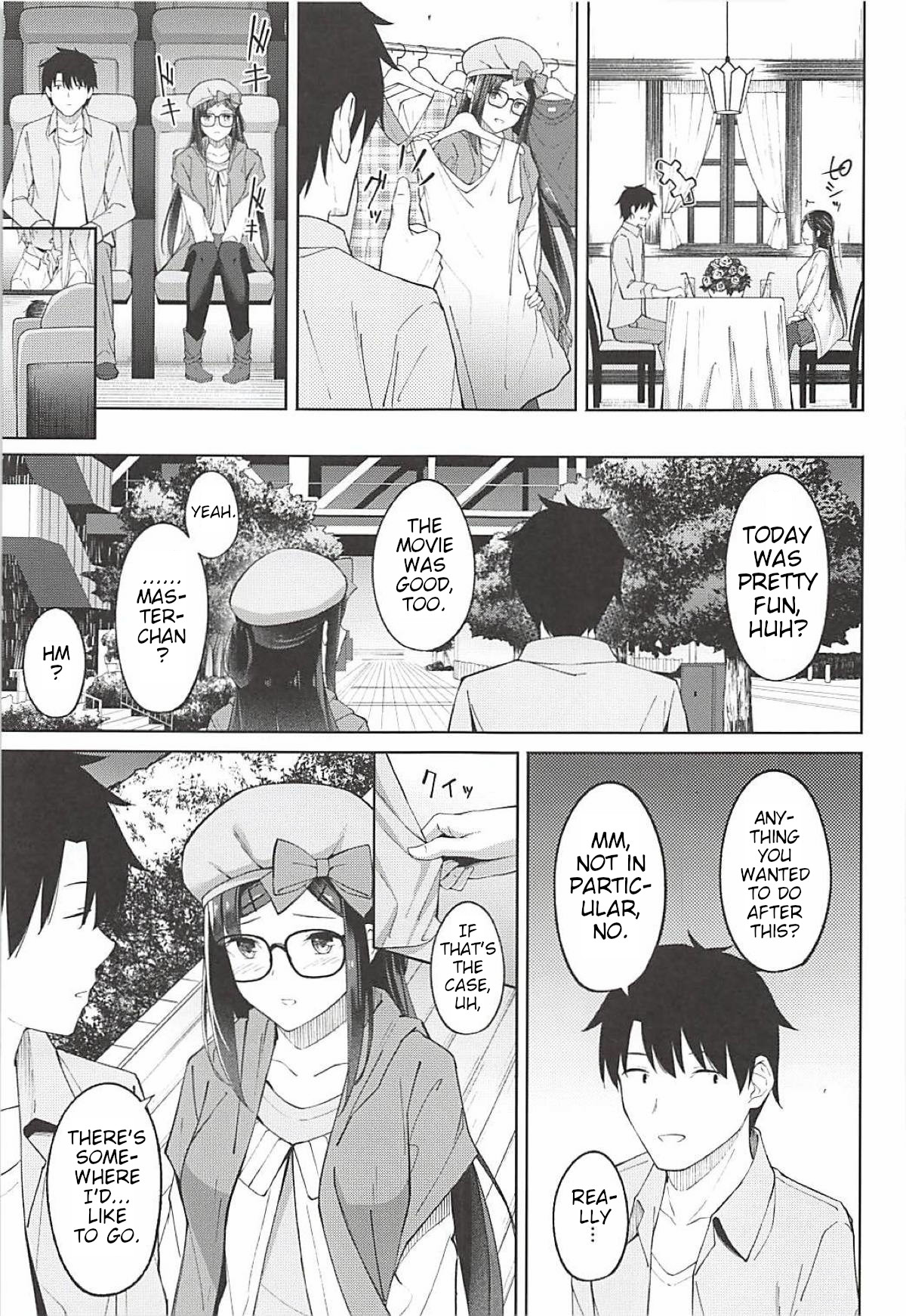 (C94) [piropiro-GO (Umihotaru Harumare)]Hikikomori Hime no Odekake Date | Taking Hikkikomori Hime on a Date(Fate/Grand Order) [English] Page 4