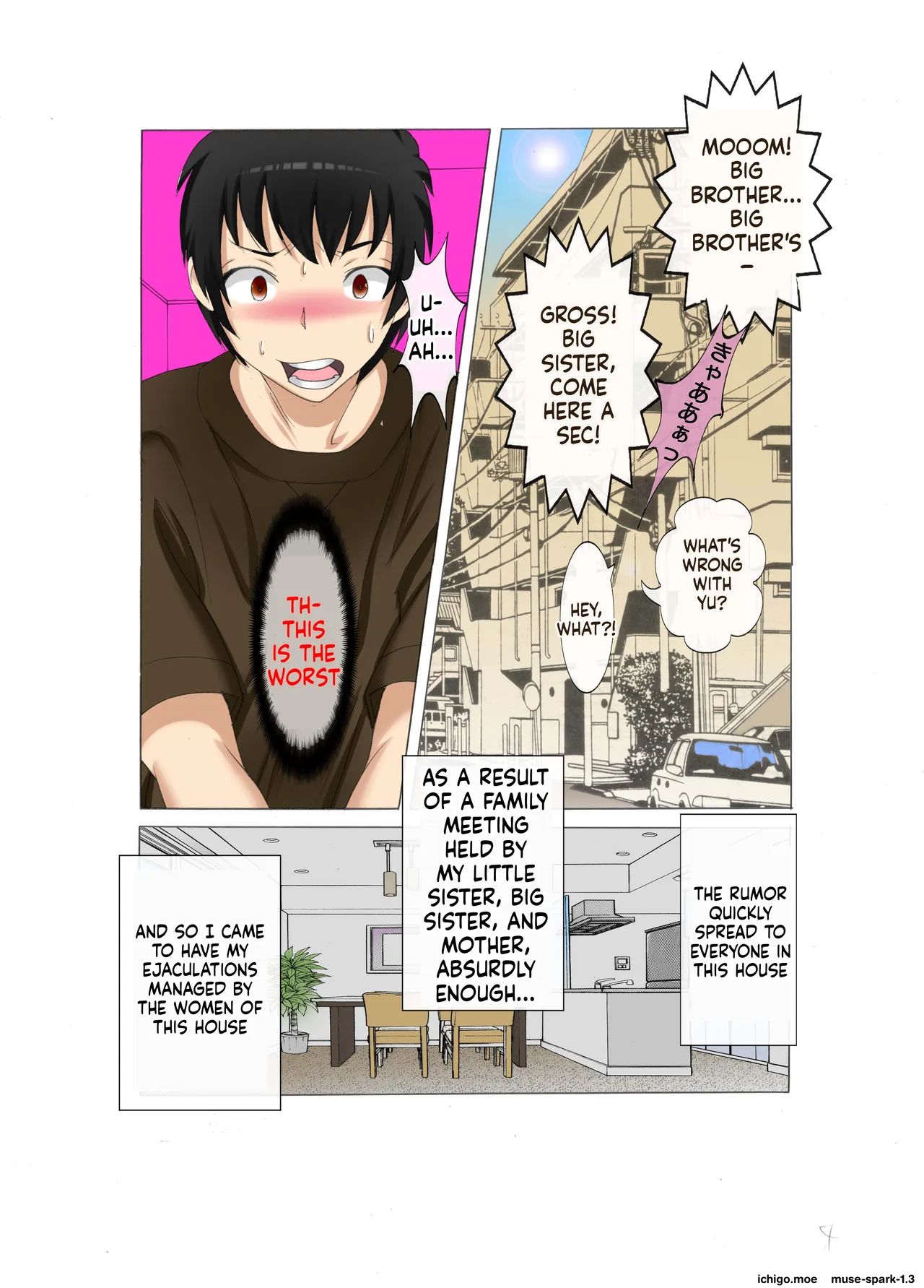 [Fuuga]Hatsujou Kazoku x Oneechan ga Onanie Tetsudatte Ageru | My Big Sister Helps Me Masturbate: The Lewd Family in Heat Chapter[English] Page 5