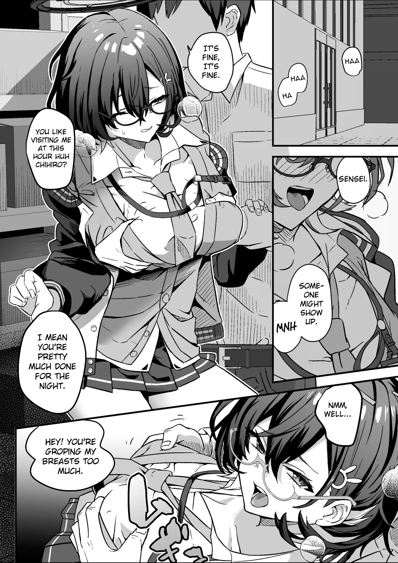 [hanibi land (hanibi)]Chihiro to Naisho Ecchi | Secret Sex with Chihiro(Blue Archive) [Digital][English][MTL] Page 2