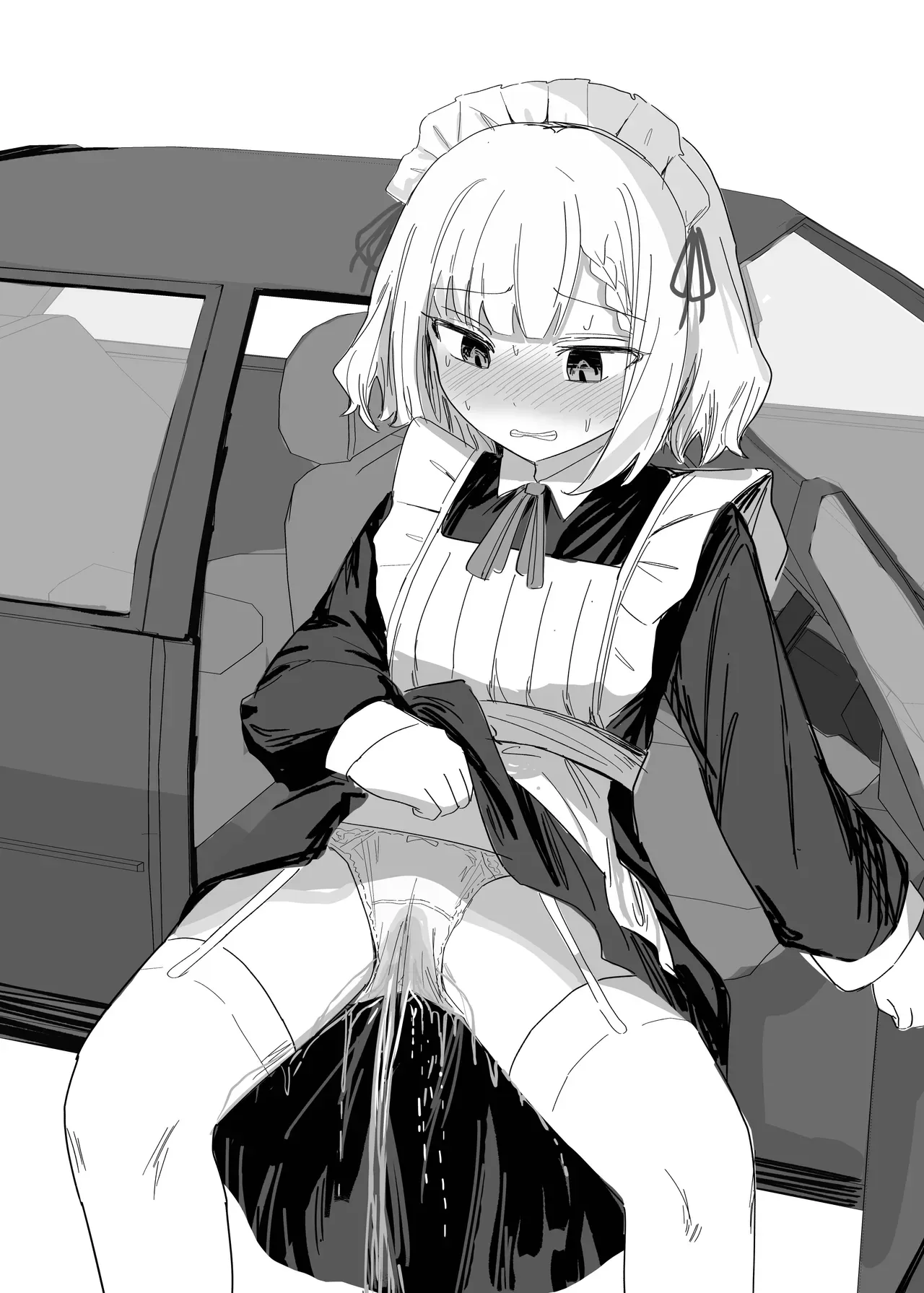 [Ikasumi Shokudou (Ikasumi Pasuta)]Kanpeki Maid no Omorashi Kousoku Douro[Chinese] [柠檬茶汉化组] [Digital] Page 22