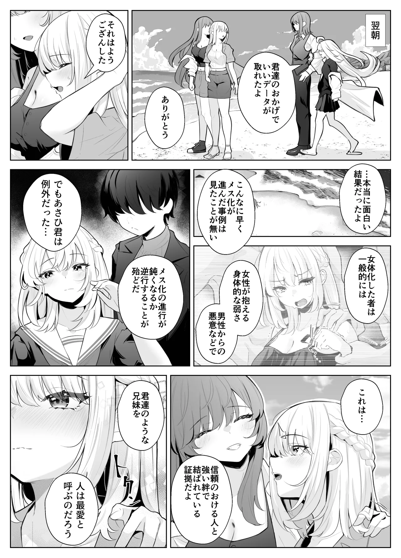 [Kuroshiba Suko (Marbin)]TS Onii-chan ~Ecchi na Jisshou Jiken de Kanzen Mesu Ochi o Jinin suru Hanashi~ Page 58
