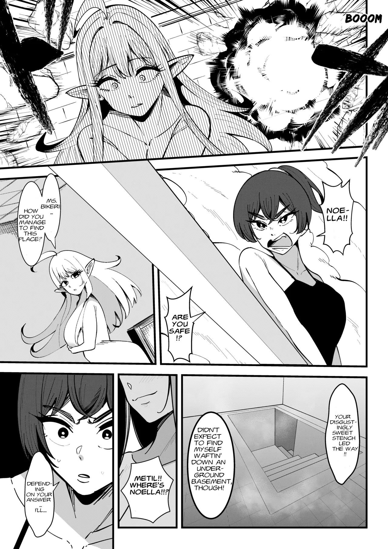 [Ijou Shiniki (Totorina)]Half Slime Elf no Kyuushuu Nyuuka ~Nakanaori Shita Shunkan ni Tokeru Onna Kenshi to Onna Majutsushi no Matsuro~ | The Half Slime Elf's Absorptive Boobification -- The Tragic End of the Swordswoman and Mage Who Melt Away the Moment They Reconcile[English] [Absorved] Page 10