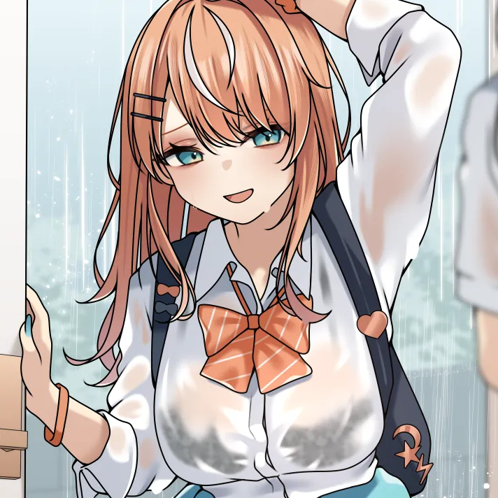 [あまみだれ]おねぇちゃんの友達のり○しぃが雨宿りに来た Page 1