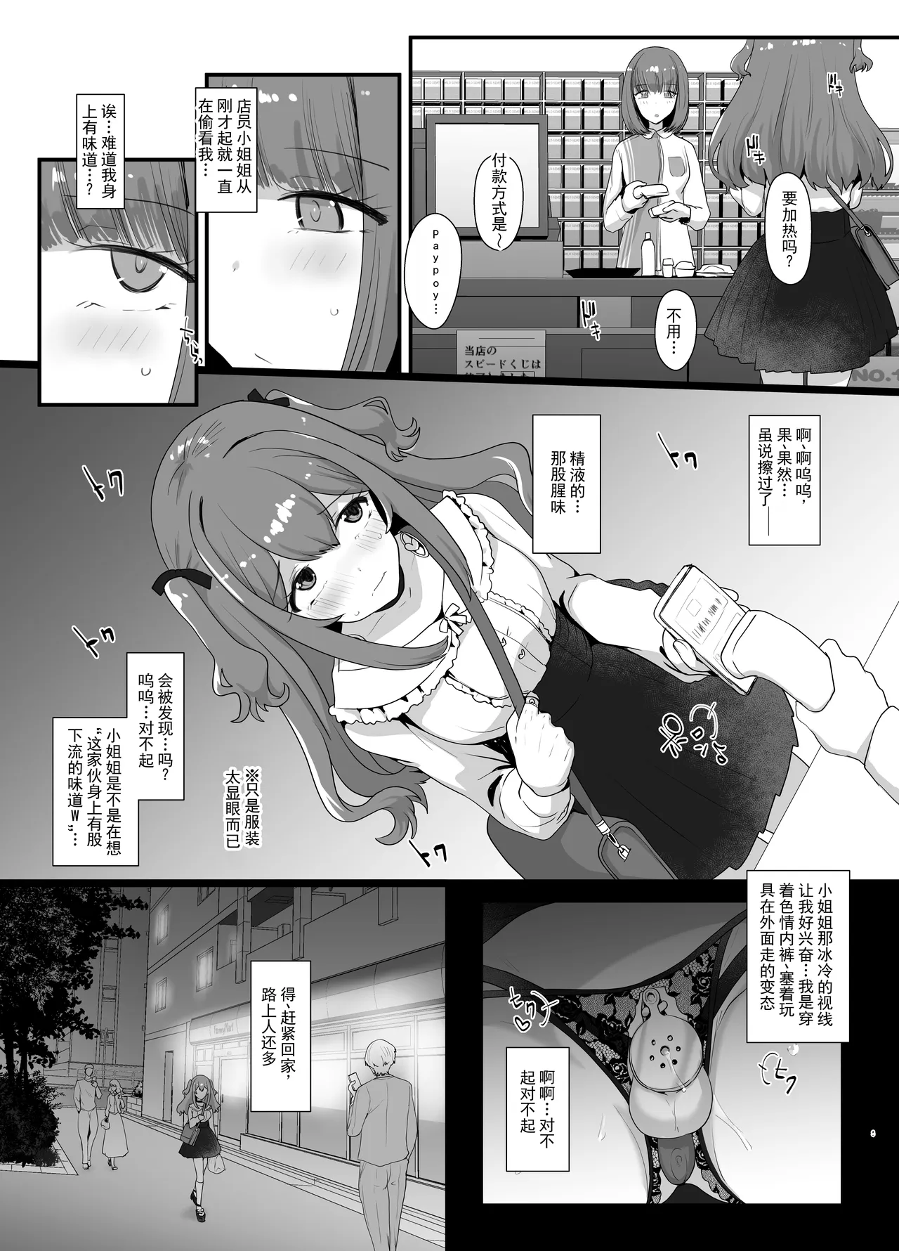 [Tsubakitei (Minase)]Roshutsu-kei Josou Danshi ga Mono ni Ochiru made | 露出系女装男子堕落为玩物之前[Chinese] [ai翻译] [Digital] Page 8
