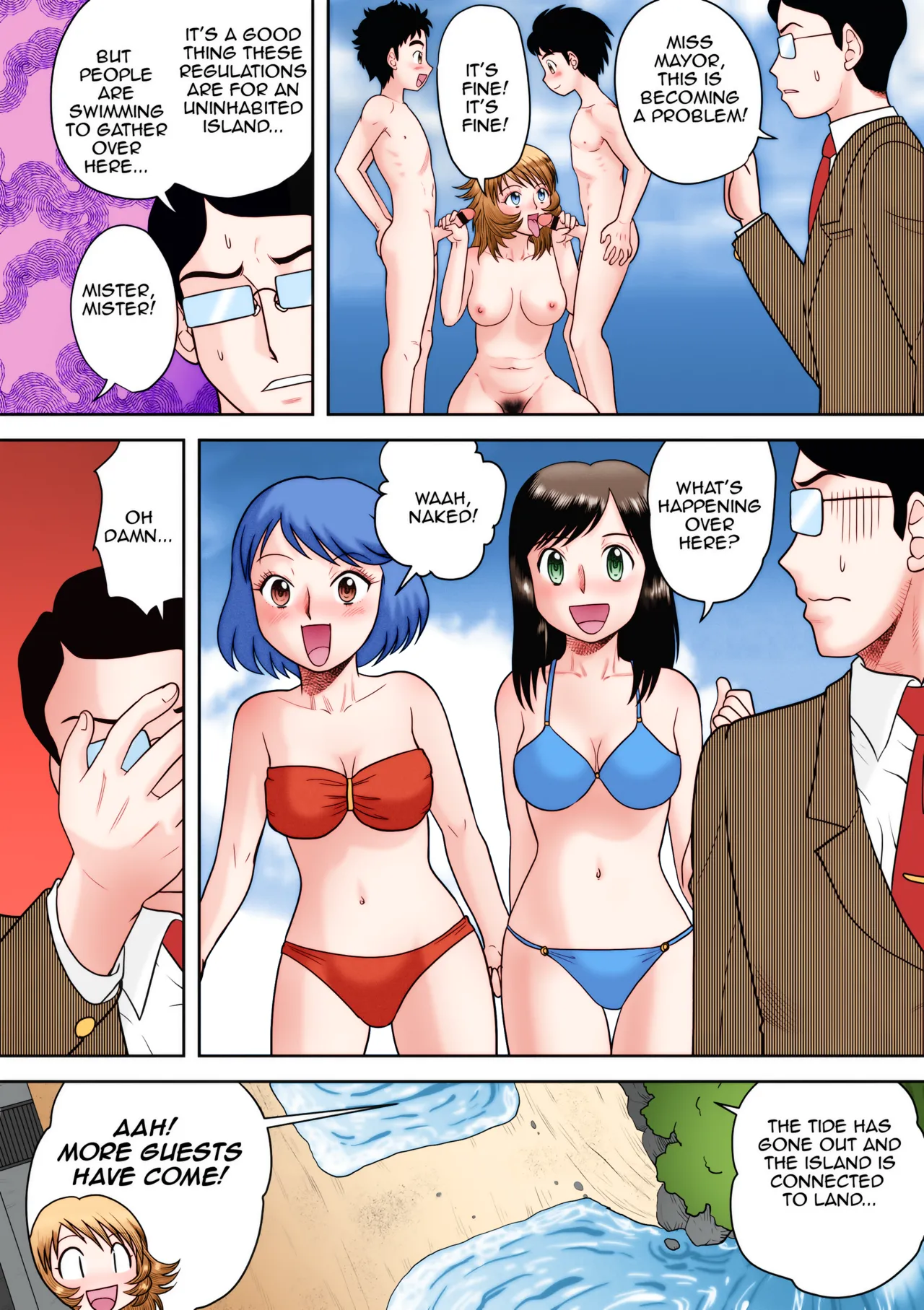 [Gotoh Juan]Gattai! Namahame Kazoku | Penetration! Bare Fucking Family![English] [Amoskandy] [Colorized] [Digital] Page 128