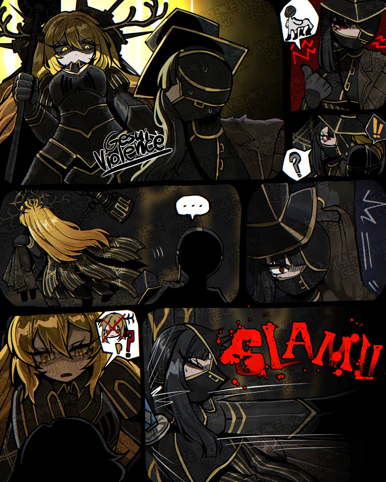 [GesuiViolence]Giant Le Noir DonQui vore comic Page 3