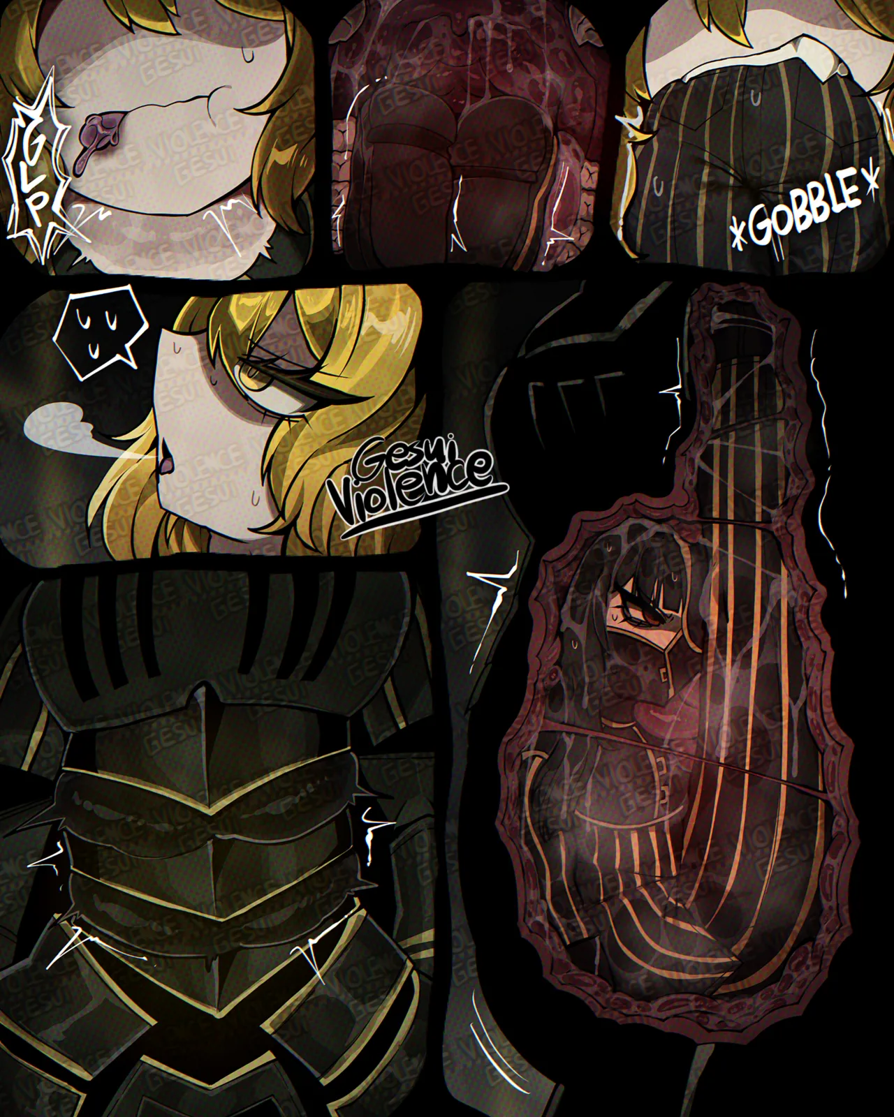 [GesuiViolence]Giant Le Noir DonQui vore comic Page 5