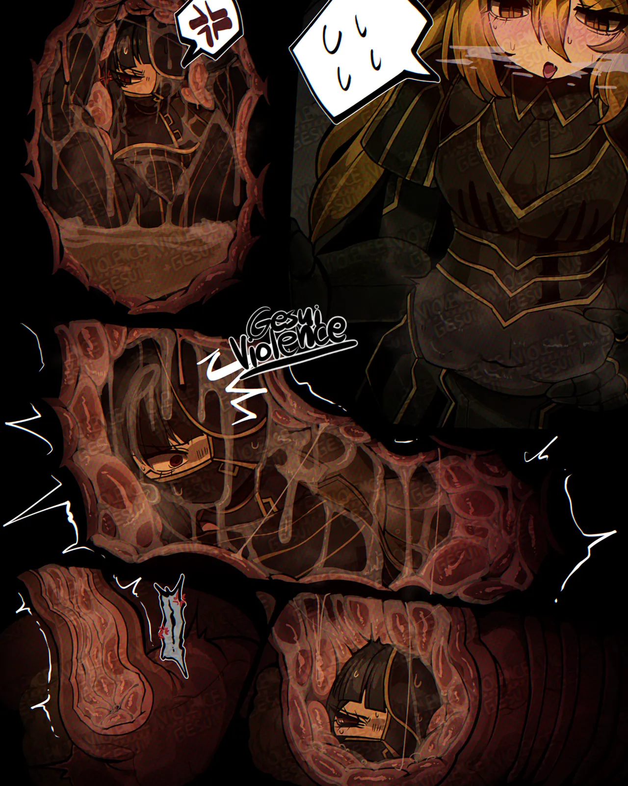 [GesuiViolence]Giant Le Noir DonQui vore comic Page 6