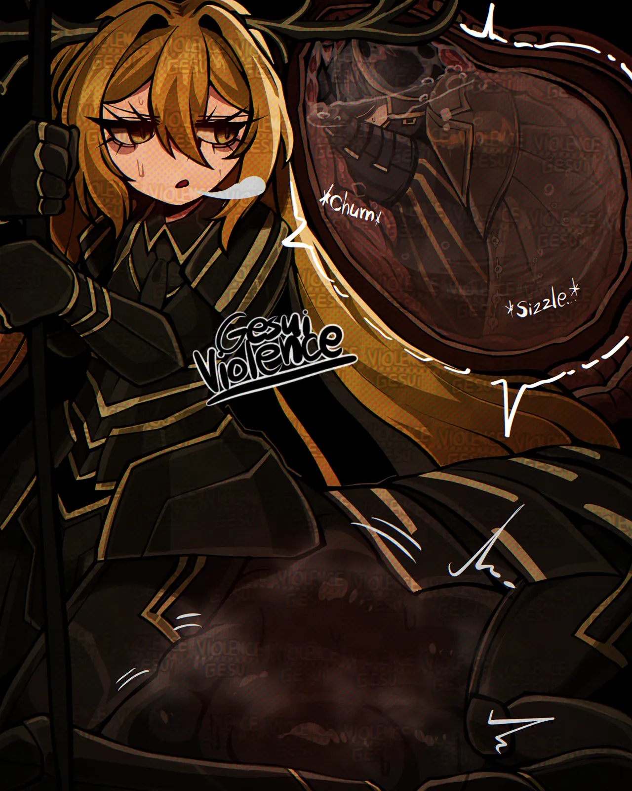 [GesuiViolence]Giant Le Noir DonQui vore comic Page 7