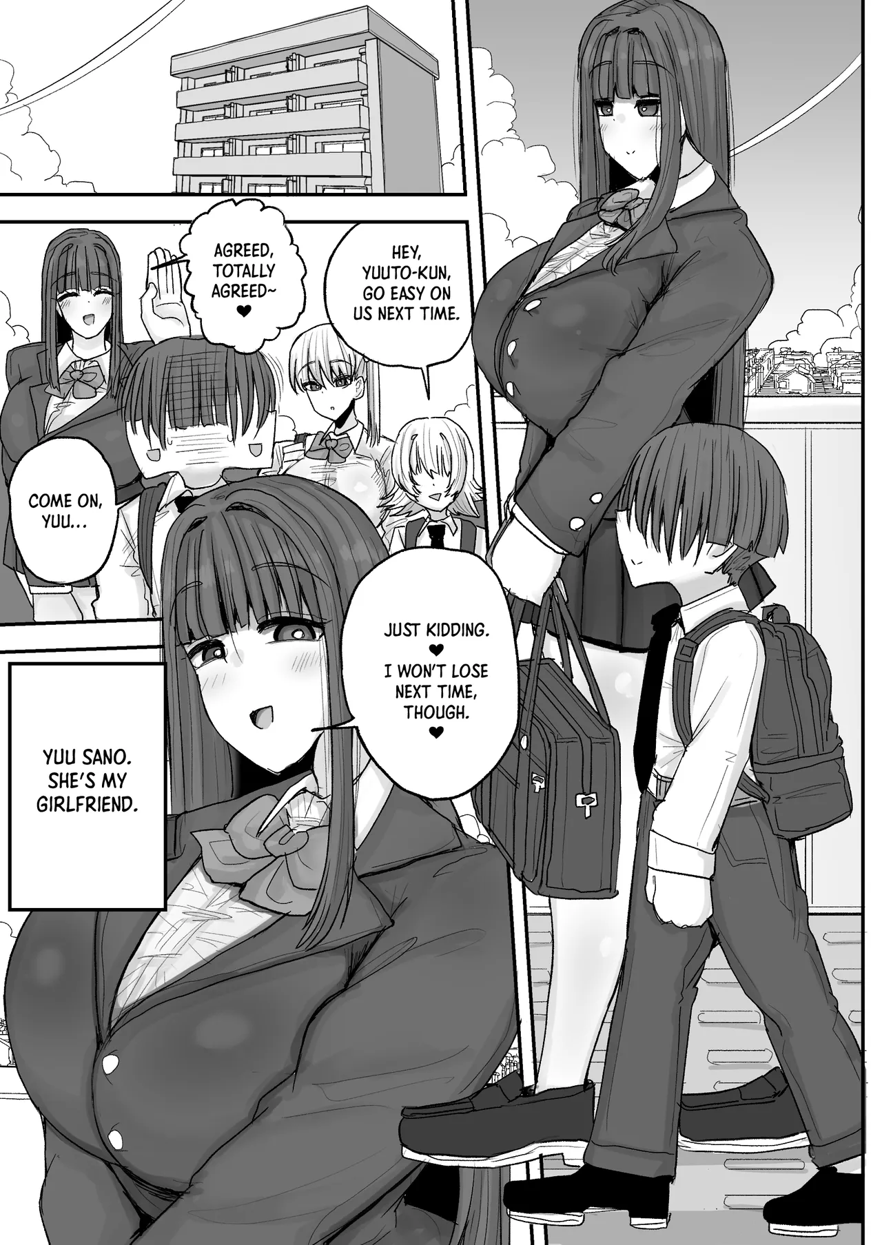 [Circle Cherry Boy (Erai)]Boku no kanojo wa ue no kai no tsuyo osu ni bokobokoni sa rete NTR re chaimashita｜Taken by the Stud Upstairs: How My Girlfriend Got Stolen[English] [Crystallized] [Digital] Page 2