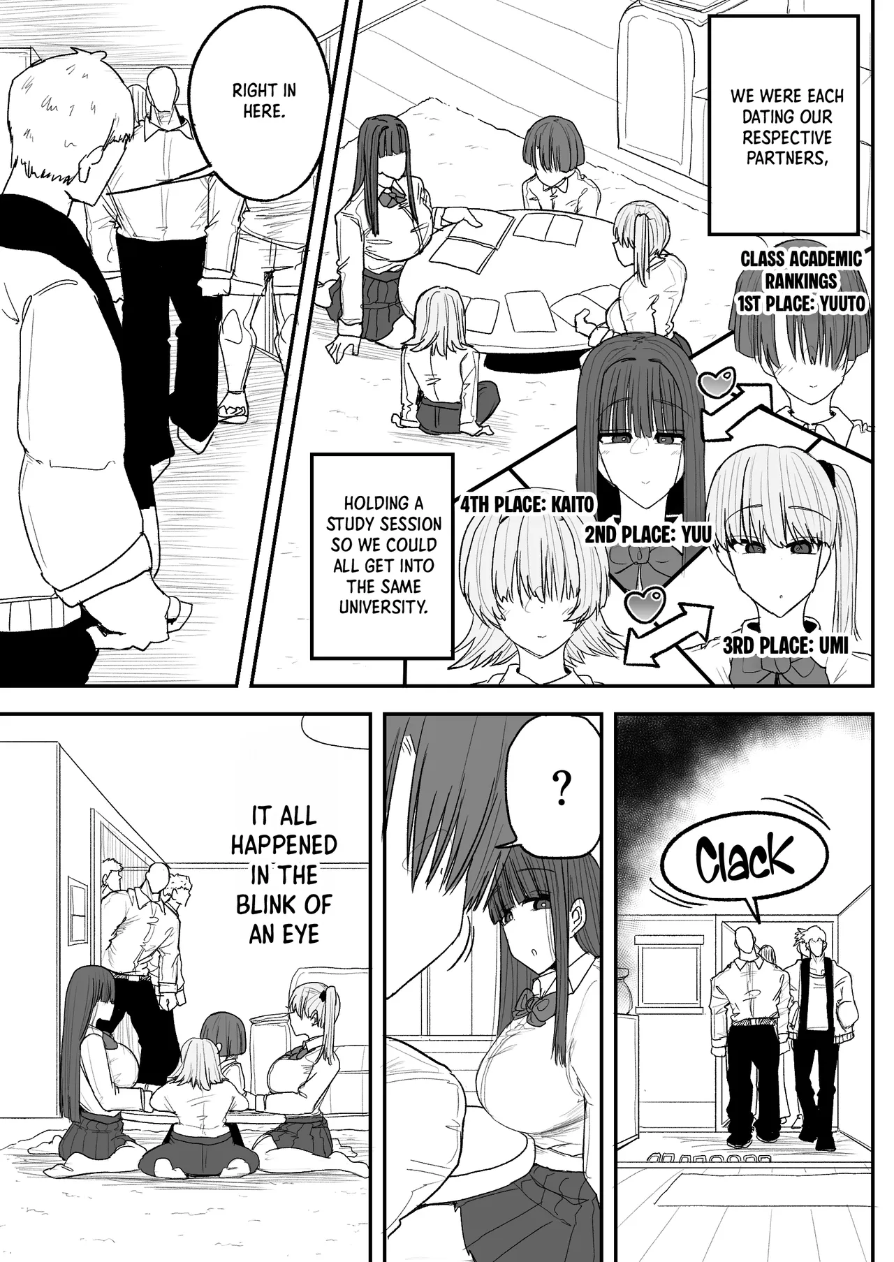 [Circle Cherry Boy (Erai)]Boku no kanojo wa ue no kai no tsuyo osu ni bokobokoni sa rete NTR re chaimashita｜Taken by the Stud Upstairs: How My Girlfriend Got Stolen[English] [Crystallized] [Digital] Page 4