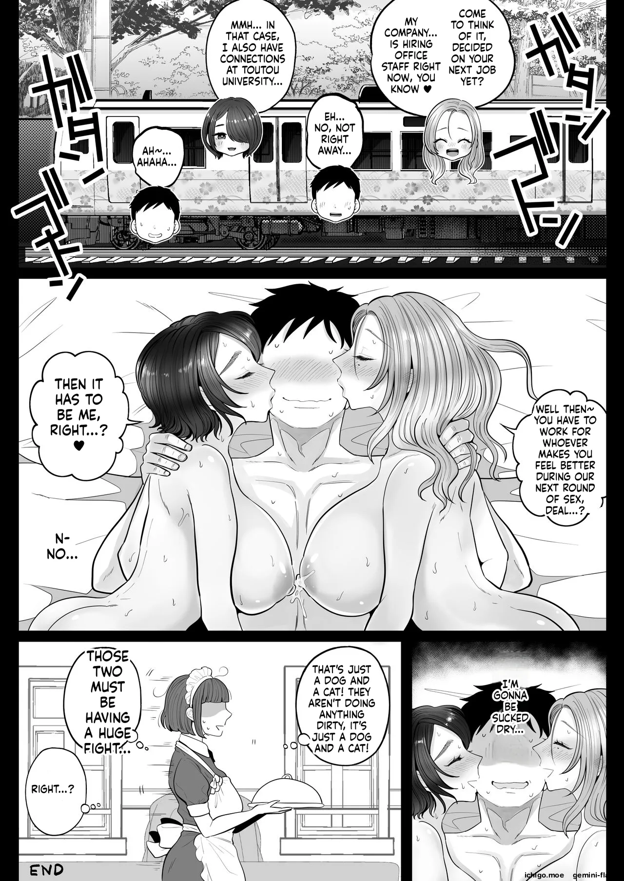 [Nezumi no Haha (Nezumi Nobo)]Jimi-tsuma-san to Gyaru-tsuma-san, Hitozuma Tetsudou Nobori-iki Page 72