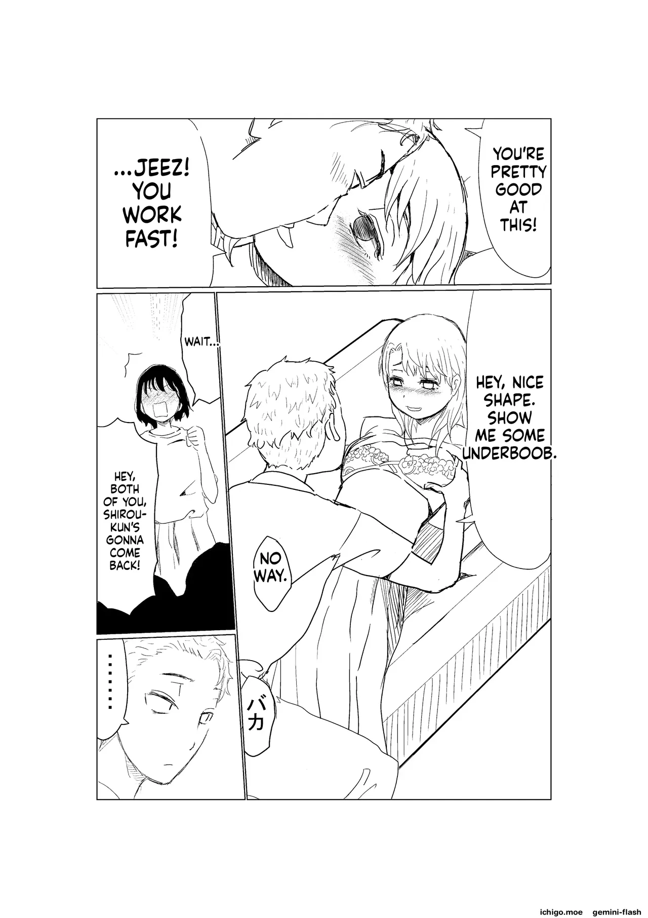 [Akahon Akamoto]Ore no Kyonyuu Kanojo ga, Yarichin to Ofuro ni Hairu Koto ni NTR[MTL] Page 6