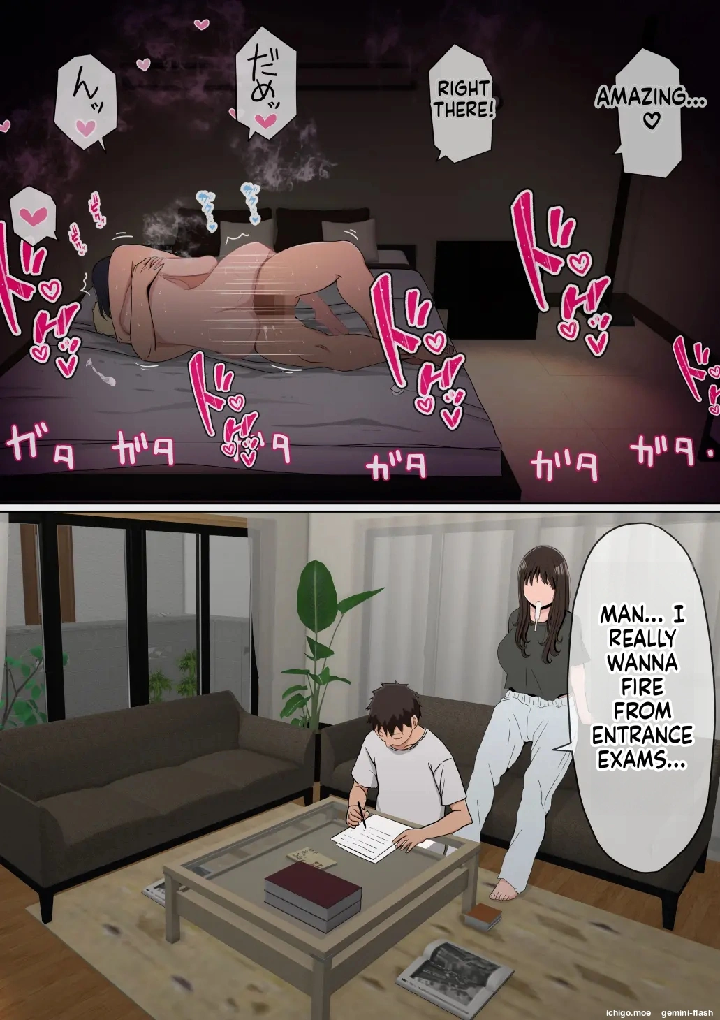 [Akahon Akamoto]Ore no Kyonyuu Kanojo ga, Yarichin ni Ie no Naka de NTR[MTL] Page 71