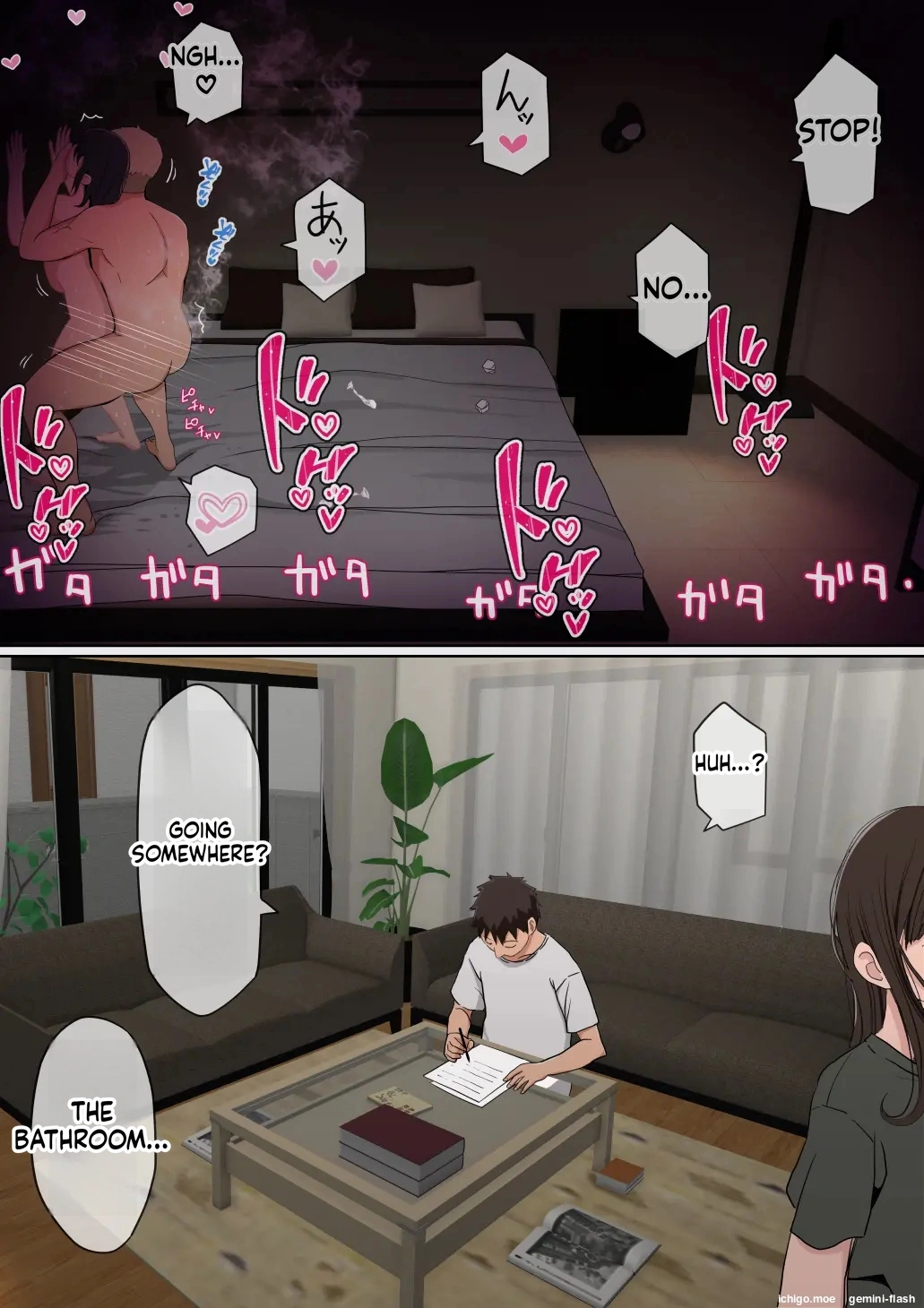 [Akahon Akamoto]Ore no Kyonyuu Kanojo ga, Yarichin ni Ie no Naka de NTR[MTL] Page 73